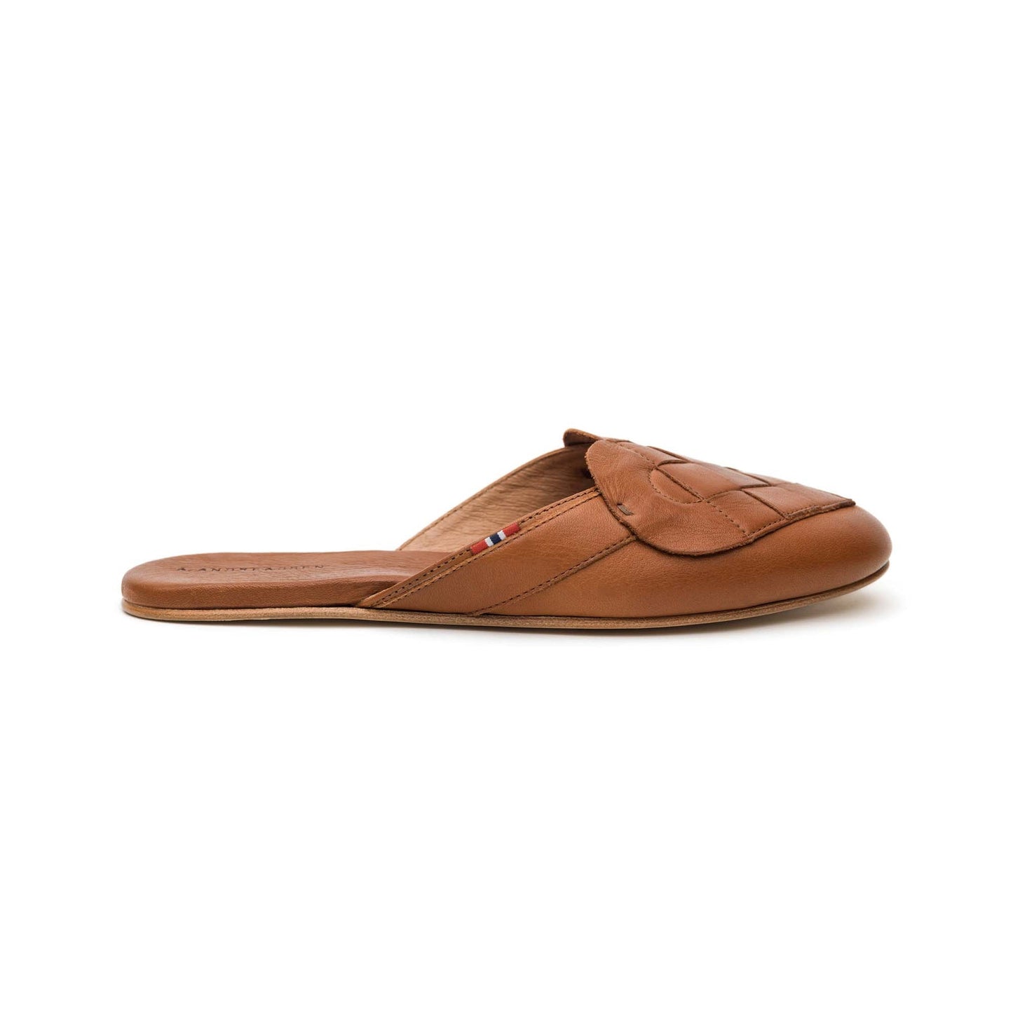 Elskling Mule | Leather | Tan Slippers - Size Small