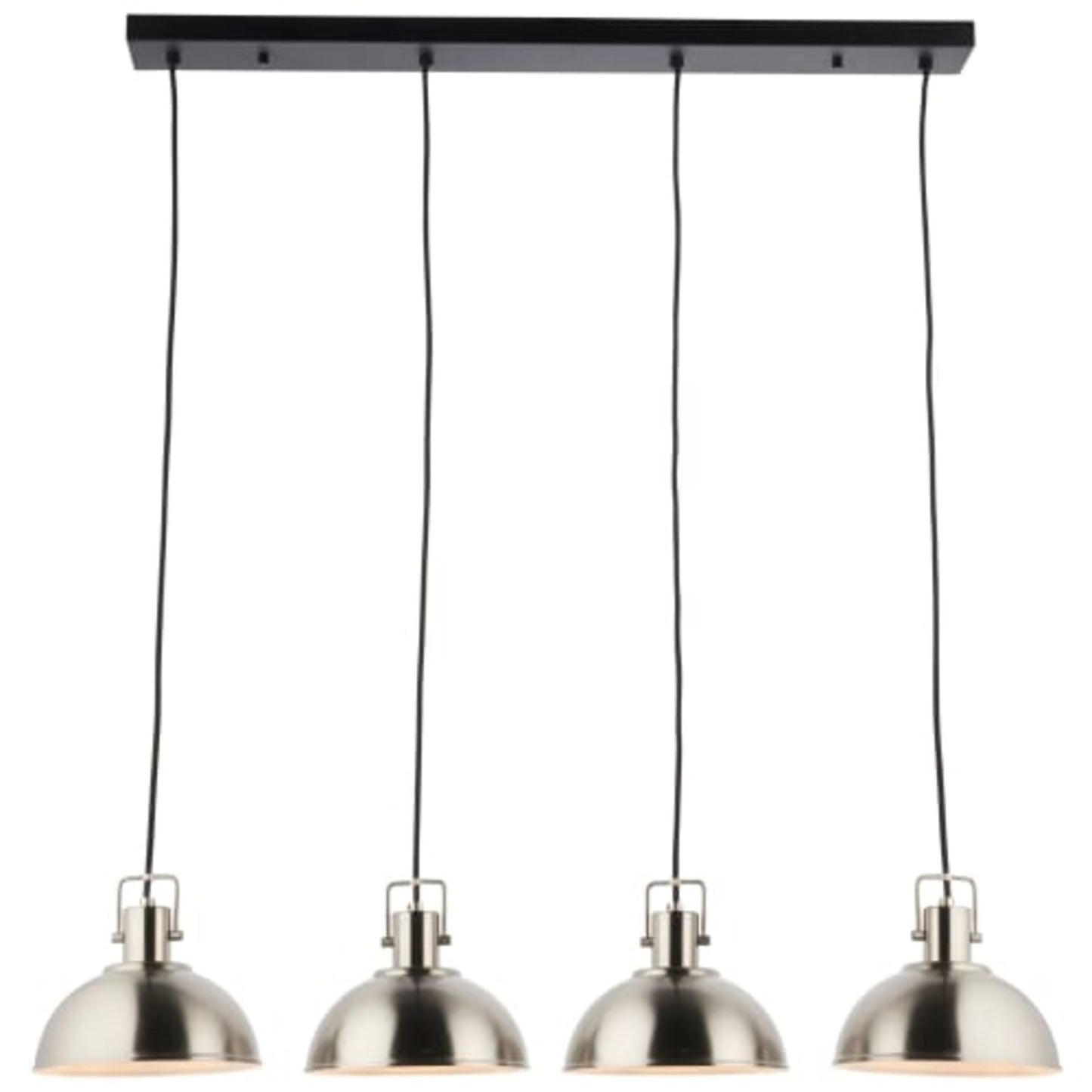 Saxby Kella Four Light Led Bar Pendant Satin Nickel Matt