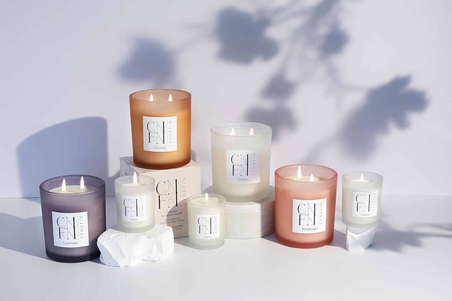 CNFN Fresh and Floral Scented Candle Gift Set