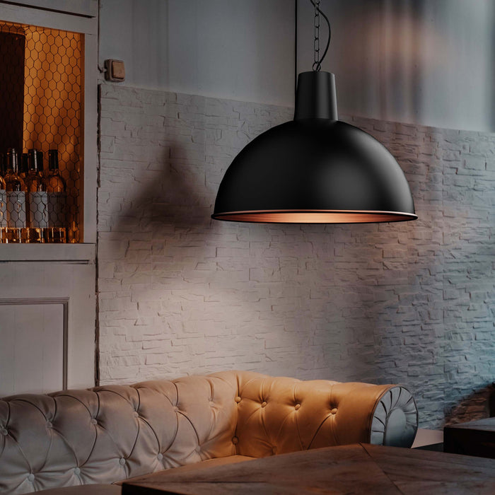 Broadway Metal Dome Pendant Light
