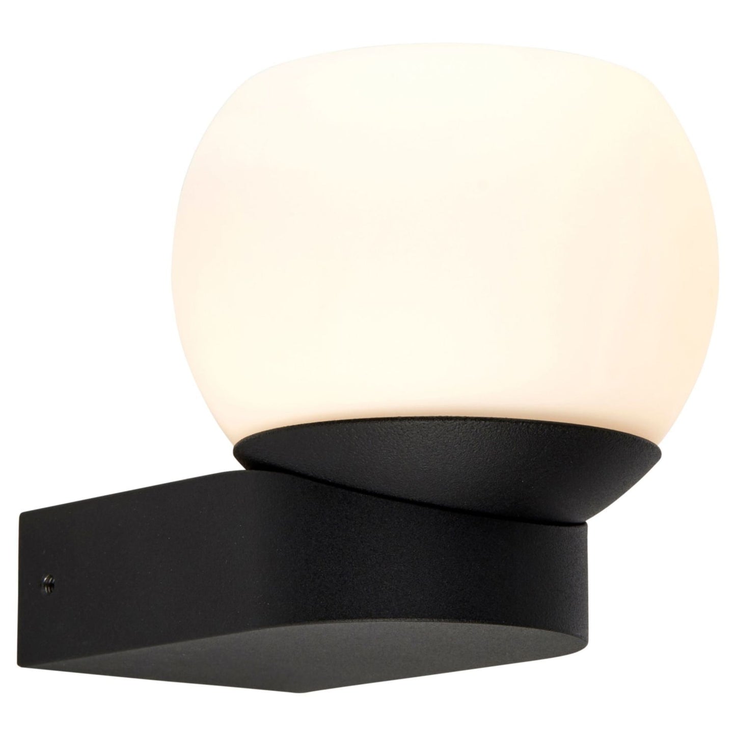 Saxby Ip44 Bond Bathroom Led Wall Light Matt Black With